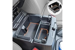 EDBETOS Center Console Organizer Tray Compatible with Jeep Wrangler JL/JLU 2018-2021 2022 2023 2024 and Gladiator JT Truck 2020-2023 Insert Armrest Accessories - Orange Trim