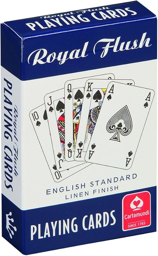Carta da gioco royal flush; fiches del casinò; cellulare; occhiali da