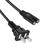 2 Prong Power Cord Printer Power Cable Compatible