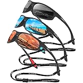 FAGUMA Polarized Sports Sunglasses For Men Cycling Driving Fishing UV400 Protection