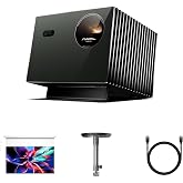 Hidden Pro Picture Cinema Solution:AWOL Valerion Pro2 4K Laser Projector with 120"PureVision Motorized Projector Screen and Ceiling Mount&amp;HDMI Cable 12m