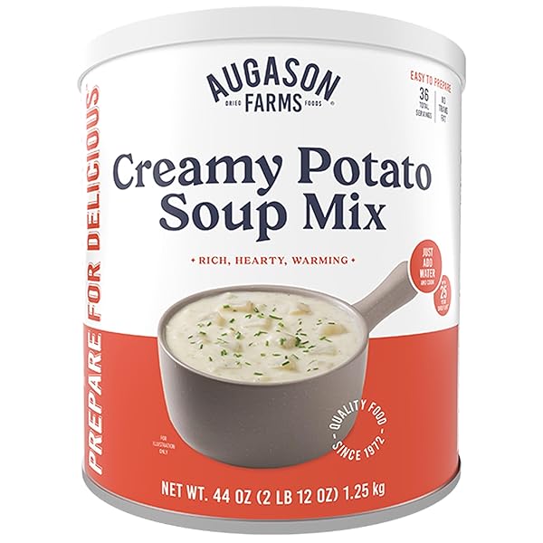 AUGASON FARMS CREAMY POTATO SOUP MIX CAN, EMERGENCY...