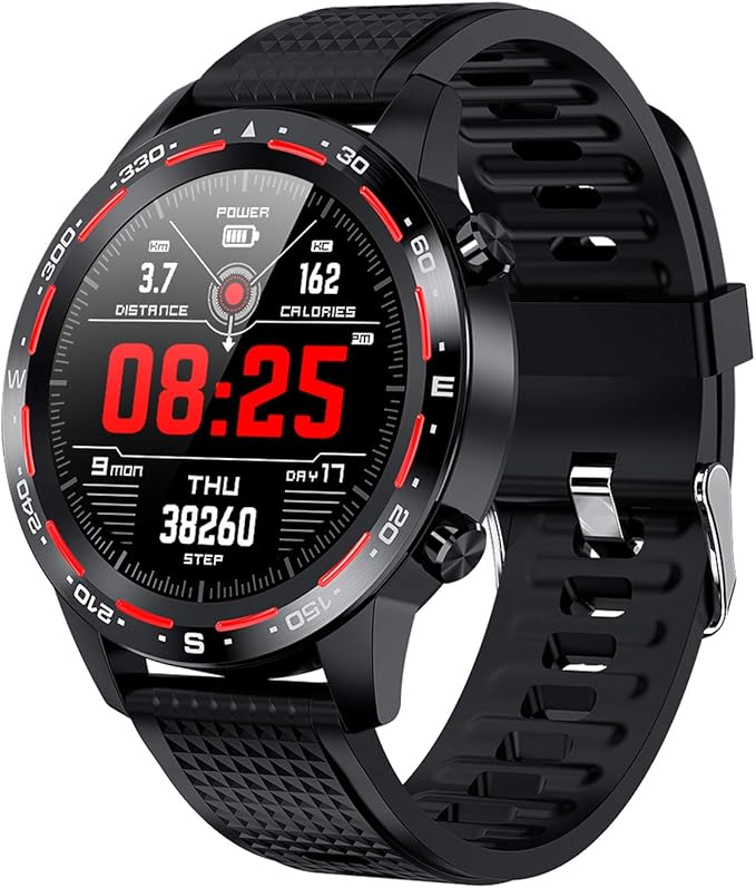 Smartwatch Herren Pulsuhr Damen Bluetooth Anruf Musiksteuerung Fitness