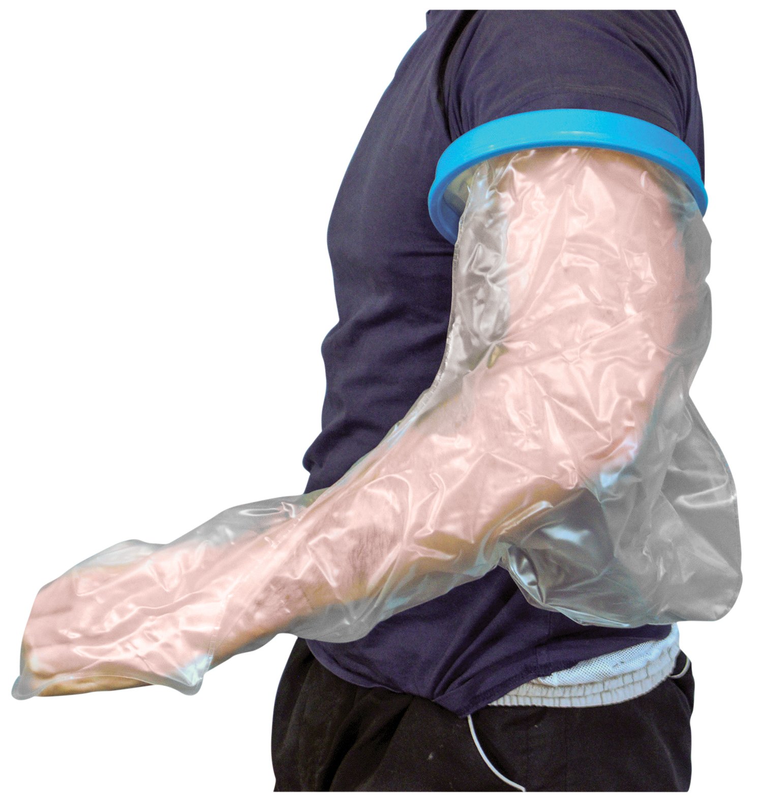 Aidapt Adult Reusable Waterproof Protector for Users with Long Arms to Keep Casts, Bandages and Dressings Dry on Arm, Elbow, Wrists, Fingers and Thumbs When Showering and Bathing.