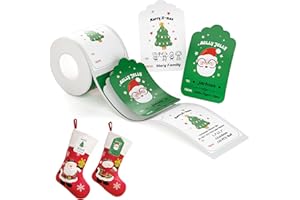 NIIMBOT Christmas Labels for B1 B21 B21PRO Label Maker, 1.7'' x 2.7'' (42x68mm) Printer Labels, Sticker Labels for Christmas Gifts