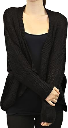 black dress sweater jacket