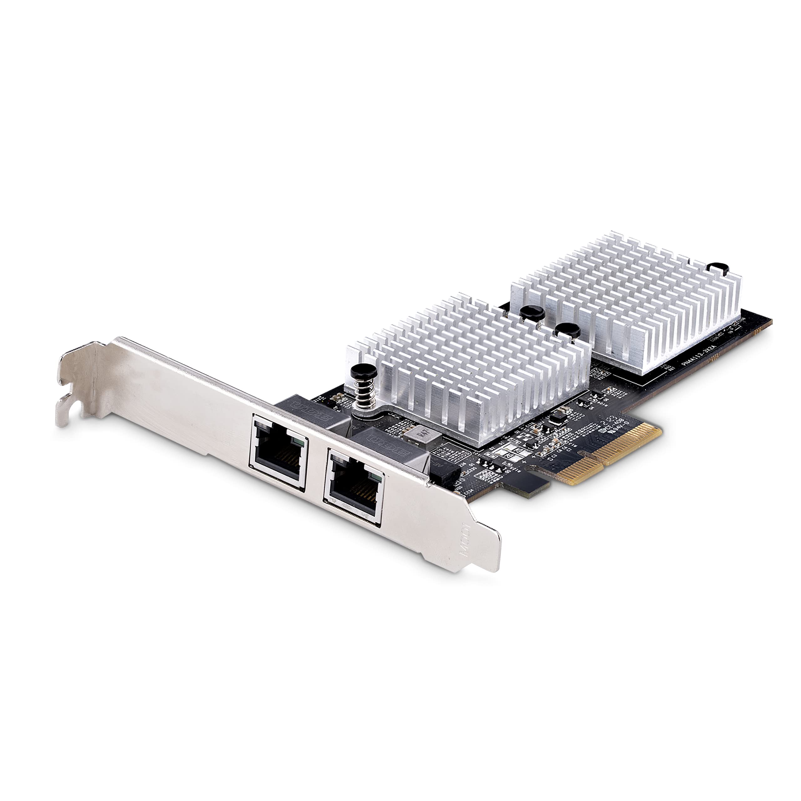 StarTech.com 2-Port 10GbE PCIe Network Adapter, Network Card for PCs/Servers, Six-Speed PCIe Ethernet Card with Jumbo Frame Support, NIC/LAN Interface, 10GBASE-T and NBASE-T
