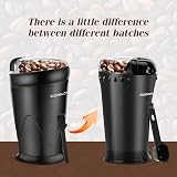 Aigostar Electric Coffee Grinder Stainless Steel 200W 60g Capacity Black view 8