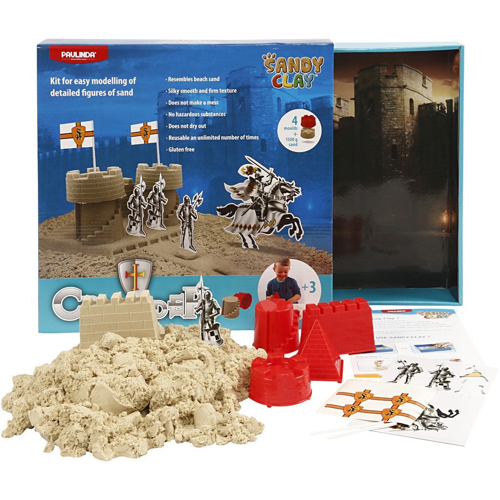 Sandy Clay®, natural, castle, 1set