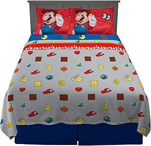 super mario crib bedding set