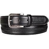 Nautica Men's Dress Leather Belt for Suits and Pants | Classic | Business | Fashion | Adjustable | Metal Buckle