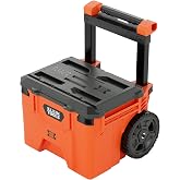 Klein Tools 54100MBX MODbox Rolling Tool Box | Heavy-Duty Portable Tool Organizer with Side Mounting, 10-Inch Rubber Wheels, Removable Handle, Dividers Included
