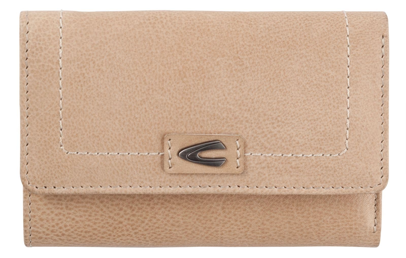 camel active woman, Tarma, Portemonnaie Damen, Geldbörse, Echtes Leder, RFID Schutz, 298 702 25, Beige, 14x3x9,5 cm