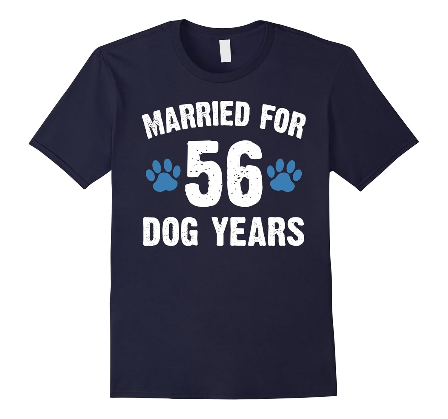 Married For 56 Dog Years 8th Wedding Anniversary T-Shirts-ANZ