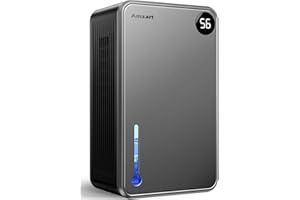 KEEPGLAD Dehumidifier, Dehumidifier 118 OZ for Home, (980 sq.ft) Dehumidifier for Bathroom, Dehumidifier for Basement With Drain Hose, Auto Shut Off, Timing Setting, Night Mode, 7 Colors LED Light, Grey