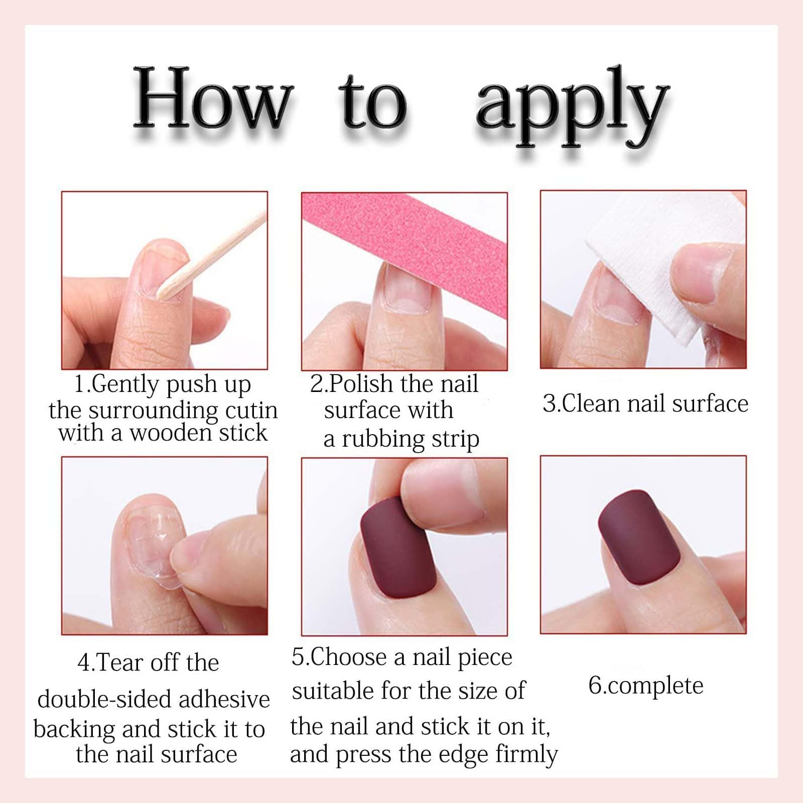 Flower Press on Nails Medium Almond Fake Nails Spring Summer Nails Press ons with Floral Designs Cute False Nails Pink Acrylic Nails Full Cover Glossy Stick on Nails for Women Manicure 24Pcs - Image 7