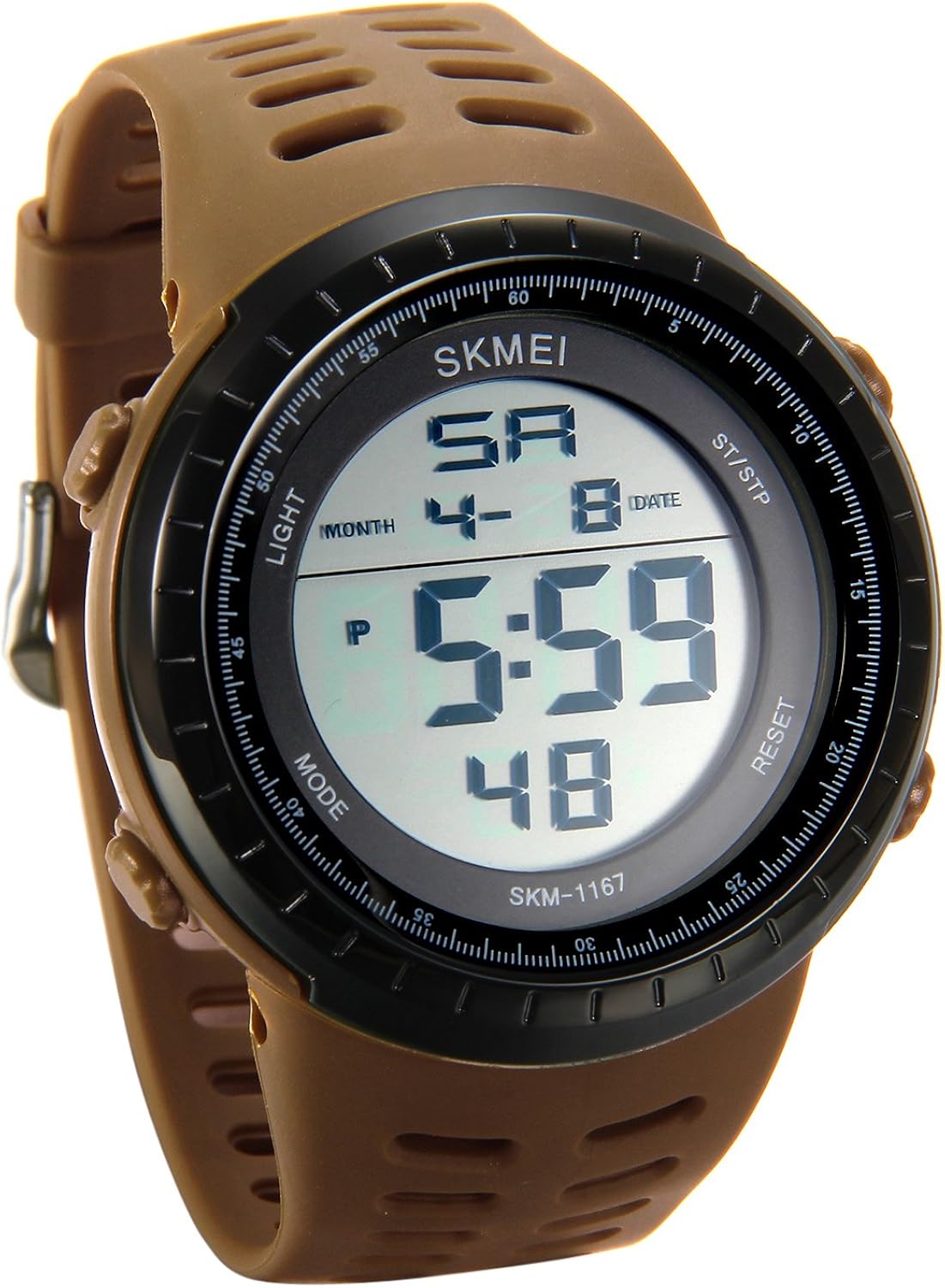 Men's Sport Digital Watch 5ATM Water Resistant Alarm