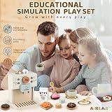 Airlab Wooden Coffee Machine Toy for Kids Pretend Play Kitchen Accessories view 6