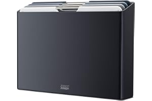 Joseph Joseph Folio 4-Piece Color coded Cutting Board Set, Large - Graphite