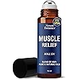 Muscle Relief Essential Oil Roll-On 10 ml - Pure Natural Blend for Sore Muscles, Aches & Recovery - Easy Roller for Athletes & Active Lifestyles - Nexon Botanics