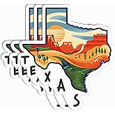 3Pcs Texas State Sticker - Texas Map - Texas Lover - Sticker for Water Bottle - Luggage - Laptop - Mug.