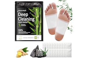 Foot Pads (20 PCS) Deep Cleansing Foot Pads 100% Natural Ingredients, Natural Bamboo Vinegar and Ginger Powder Foot Pad,Relie