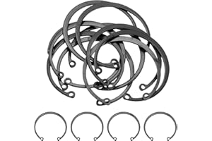 uxcell 10Pcs 2-5/32" (55mm) Internal Retaining Ring Circlip, 65 Mn Spring Steel Internal Circlip Snap Rings C-Clips for Groov