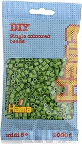 Hama Beads Bag 1000 Midi Beads Olive Green Mosaic Arts & Crafts