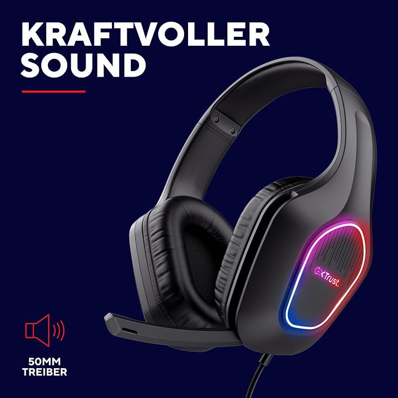 Rayne Leichtes Gaming Headset mit USB-betriebene LED Beleuchtung
