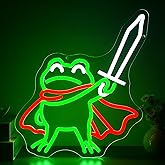 Frog Neon Sign for Wall Decor Animal Neon Light for Man Cave Cool Frog LED Light Up Sign for Bedroom Game Room Party Bar Store Decoration Birthday Christmas Gifts Size 14.3 * 11.9(TWP337)
