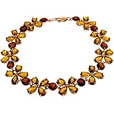 Galaxy Gold GG 14k Solid Rose Gold Bracelet with Citrines & Garnets