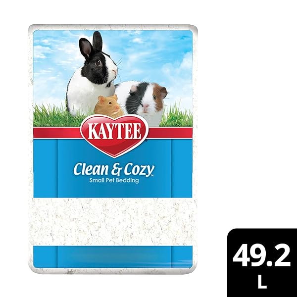 KAYTEE CLEAN & COZY WHITE PAPER BEDDING, MADE FOR SMALL ANIMALS, 49.2 LITERS