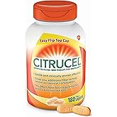 CITRUCEL Fiber Therapy Caplets for Irregularity, Easy to Swallow Methylcellulose, 180 Count