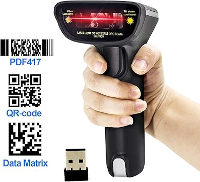 Amazon Com 2d Wireless Barcode Scanner Symcode Qr Pdf417 Bar Code Reader Long Transfer Distance For Mobile Payment Computer Cell Phone Screen Scan Support Mac Os Electronics