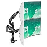 WALI Dual Monitor Arm for 17''-49'' Curved