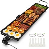 DORTALA 35" Extra Large Electric Griddle 2000W | Outdoor Flat Top Grill | Nonstick Cooking Surface | BBQ, Breakfast, Pancakes, Burgers, Steak, Bacon &amp; Family Parties