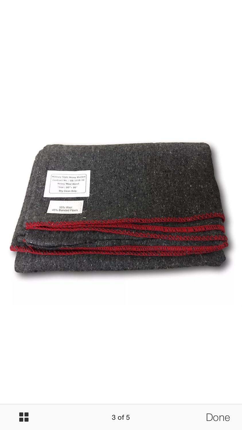 Military Wool Blankets, New Sealed, Choice Of Colour (Grey, 60/40