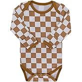 Copper Pearl Long Sleeve Bodysuit Baby: Ultra Soft Baby for Newborns, Boys, and Girls - Stylish, Comfortable, Overlap Shoulders, Premium Knit Fabric - 0-3 Months, Rad
