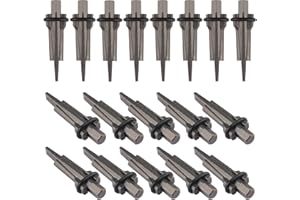 Biugaaufai 20 Pack 5/8 Inch Wedge and Feather Shims, Heavy Duty Stone Rock Splitter, Plug Wedge Feather Shims for Rocks, Conc