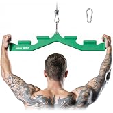 MOST GRIP Neutral Grip LAT Pulldown Attachments for Whole Back Training | LAT Pull Down Bar with 6 Ergonomic Handles, Cable Machine Attachment for Gym, Wide Grip LAT Pulldown Bar for Home Gym Cable