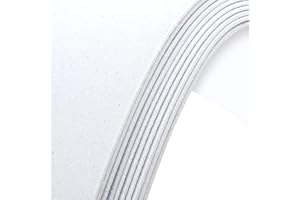NITELEMN 10 Pack Glitter Foam Sheets Craft 8 x 12 inch, Sparkles Foam Paper for Art Crafts Projects, Classrooms Scrapbook Gift DIY Cutters Card Party Decoration (White)