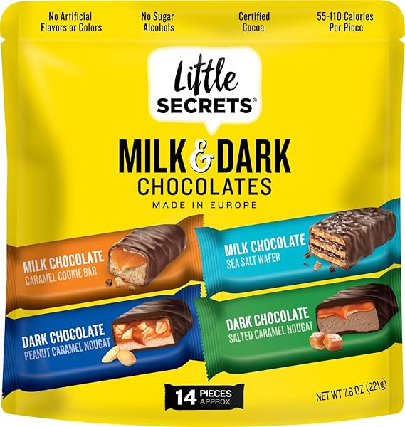 LITTLE SECRETS MILK & DARK CHOCOLATE VARIETY PACK...