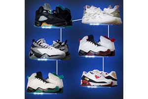 OAPRIRE Floating Shoe Display Shelf Set of 6 with Lights, Glow Color Changing Shoe Wall Shelf, Levitating Sneaker Shelves, Display Your Top Shoes