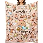 Capybara Gifts Capybara Blanket Soft Flannel Throw Blanket for Kids Teens Men Women - for Couch, Bed, Sofa, All Season Use