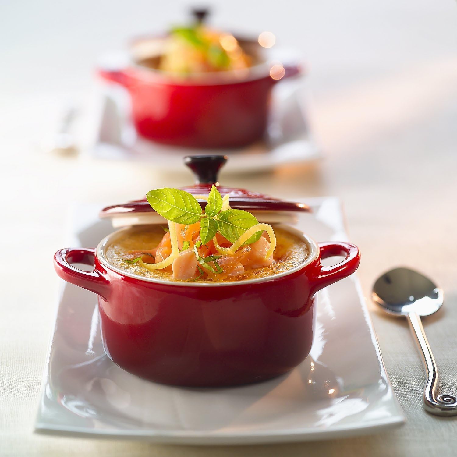 LE CREUSET Stoneware Petite Round Casserole, Cerise, 250 ml, 71901100600100, 200 ml - Image 4