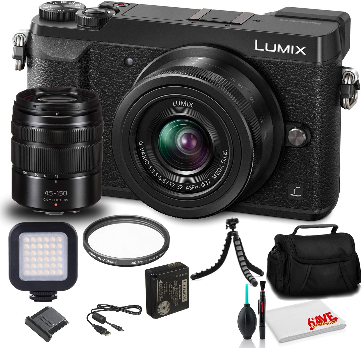 Panasonic Lumix DMCGX85 Mirrorless Digital Camera with 12