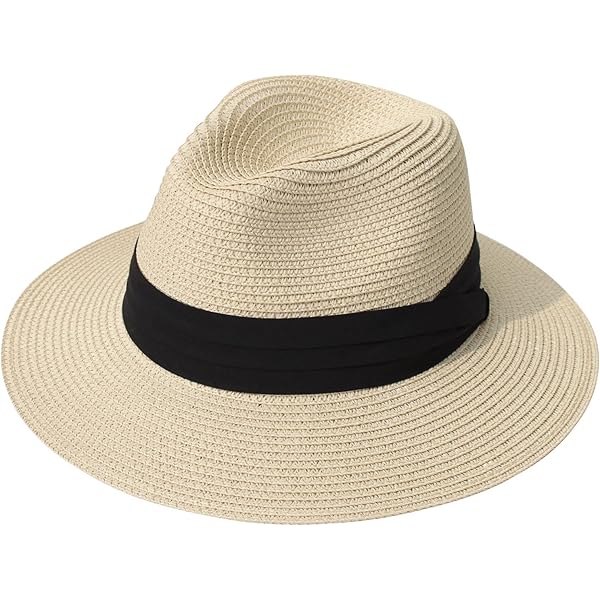 JOYEBUY Womens UPF50 Foldable Summer Straw Hat Wide Brim