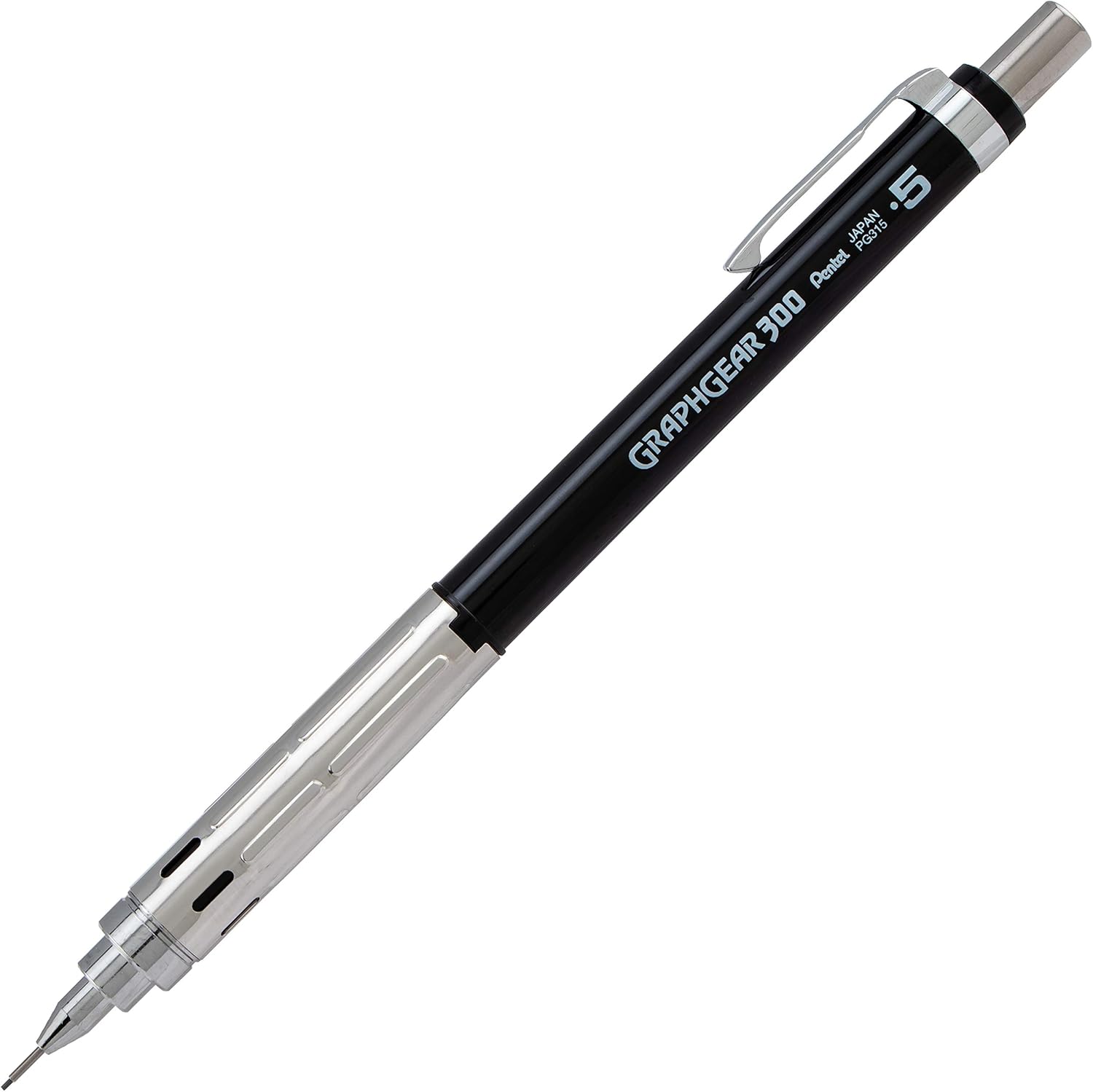 Pentel Arts GraphGear 300 Mechanical Pencil, (0.5mm) Fine line, 1-Pack, Black Barrel: Office Products