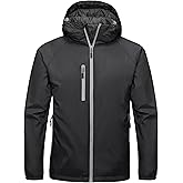 Little Donkey Andy Men's Insulated Winter Jacket Lightweight Waterproof Coat with Hood for Hiking Walking Travel