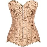 Daisy Corsets Lavish Lace Corset Tops for Women. Lingerie, Bustier, Burlesque, and Plus Size Boned Cincher - Zip and Lacing